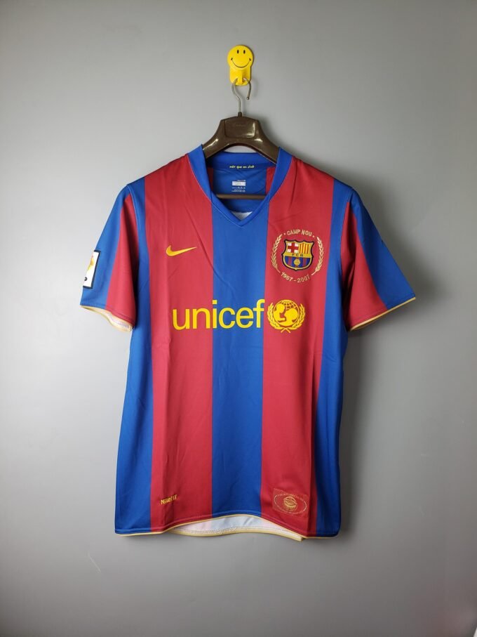 FC Barcelona Home Football Jersey 2007/2008 - Image 2