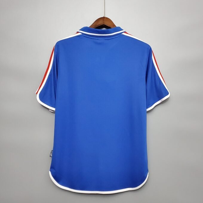 Retro Francia Home Football Jersey 2000 - Image 3