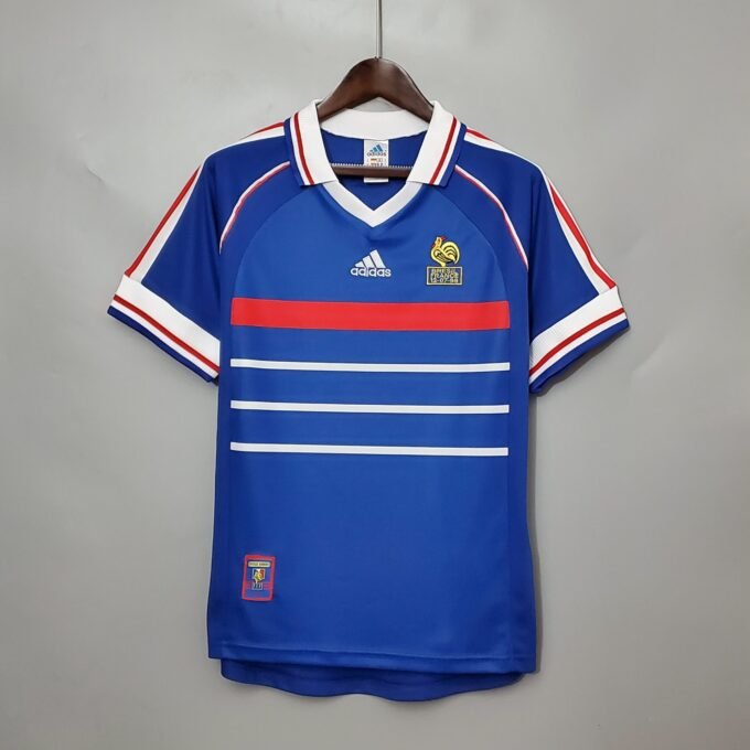 Retro Francia Home Football Jersey 1998/1999 - Image 2