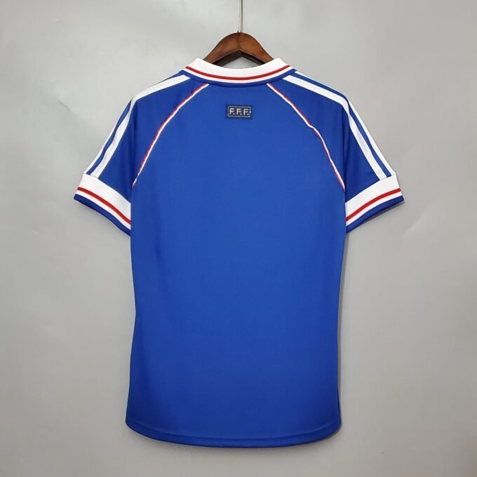 Retro Francia Home Football Jersey 1998/1999 - Image 3