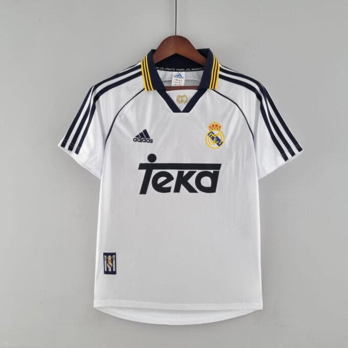Real Madrid Home Football Jersey 2000 - Image 2