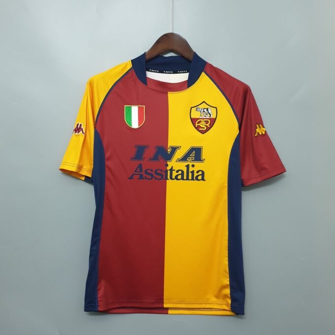 Retro Roma Home Football Jersey 2001/2002 - Image 2