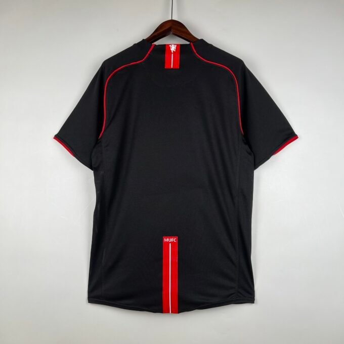 Retro Manchester United 07/08 Black | Official Football Jersey - Image 3